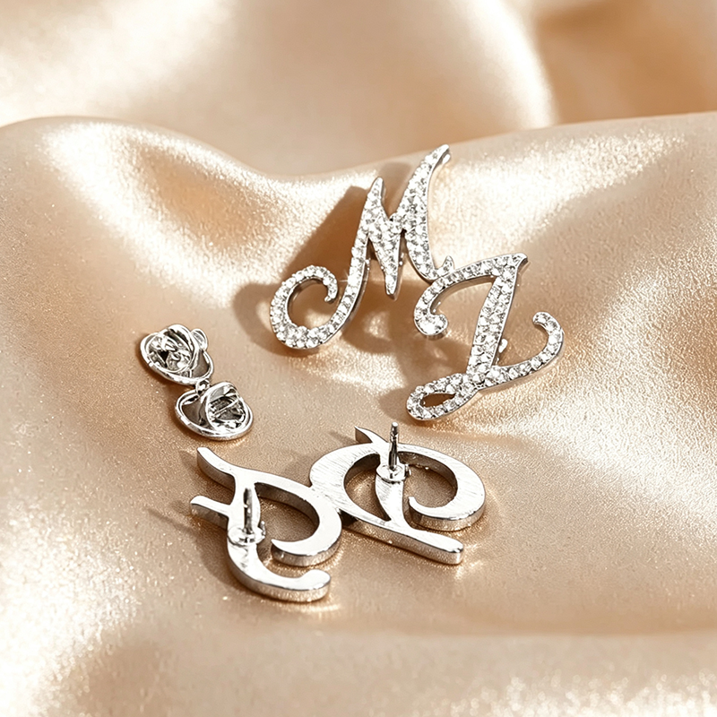 Custom Double Initials Pin,Bri - Embroidery Name review and price