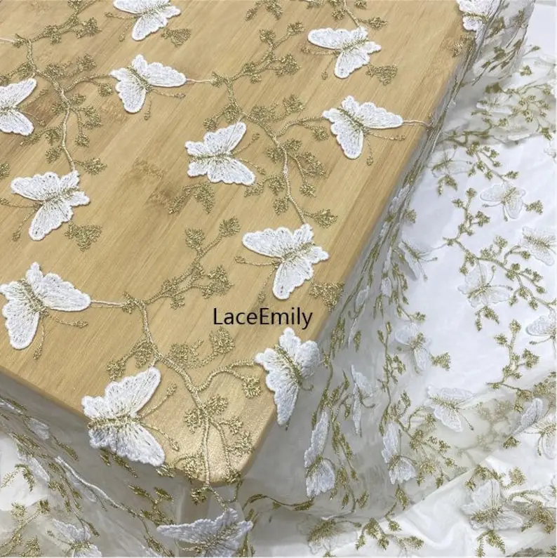 3D Butterfly Lace Fabric Butte - Embroidery Veil review and price