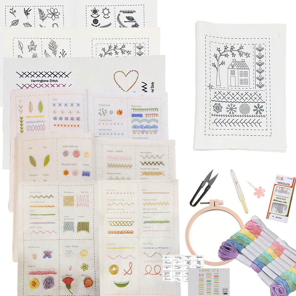 Basic Stitches Book For Beginn - Embroidery Guide Book review and price