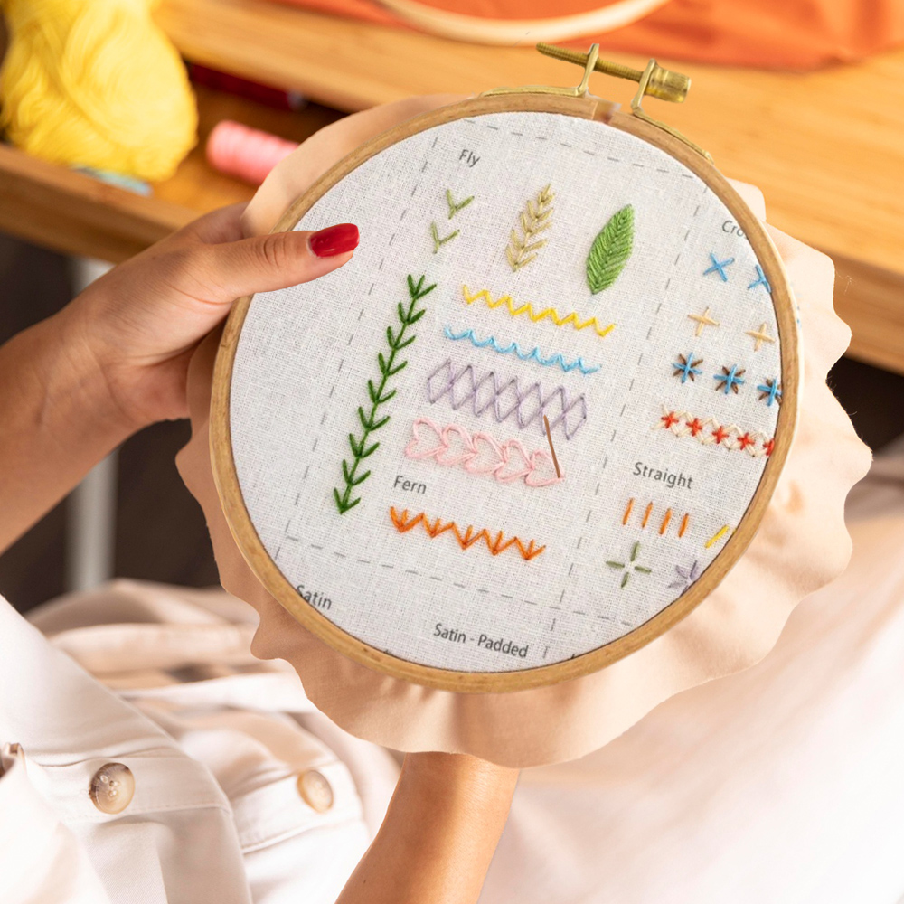Basic Stitches Book For Beginn - Embroidery Guide Book review and price