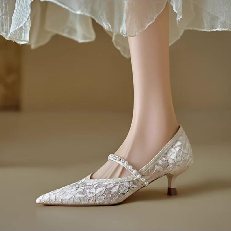 Sexy Lace Embroidery High Heel - Embroidery Dress review and price