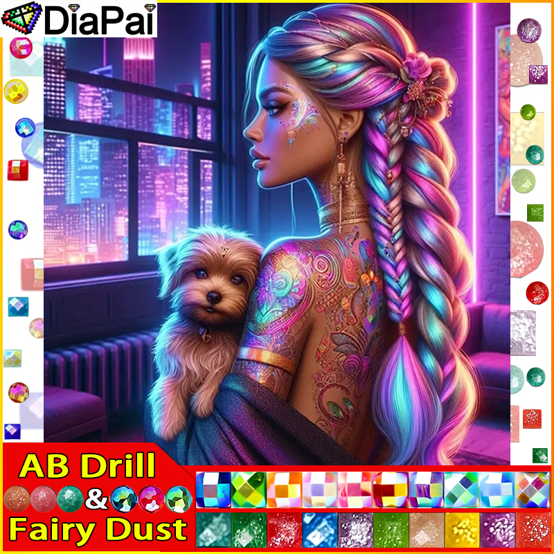 DIAPAI Fairy Dust AB Full Diam - Embroidery Cross Stitch Patterns review and price