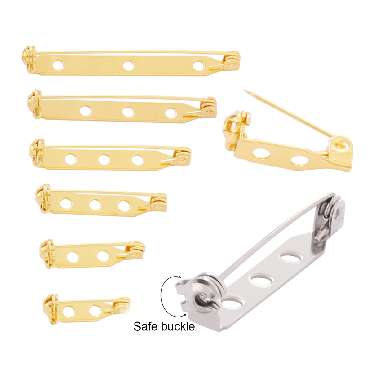 10pcs 17-45mm Brooch Clip Base - Embroidery Simple review and price