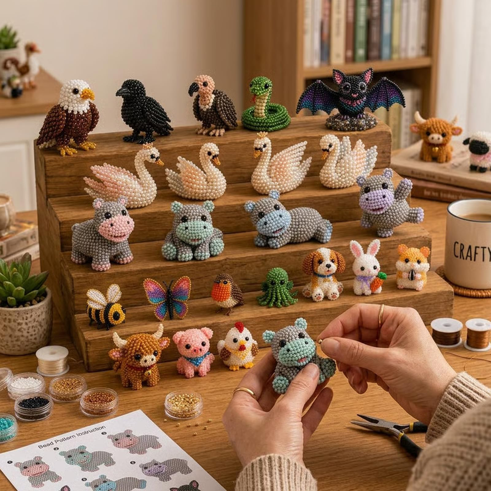 3D Beaded Animal DIY Kit – Sta - Embroidery Lovers review and price