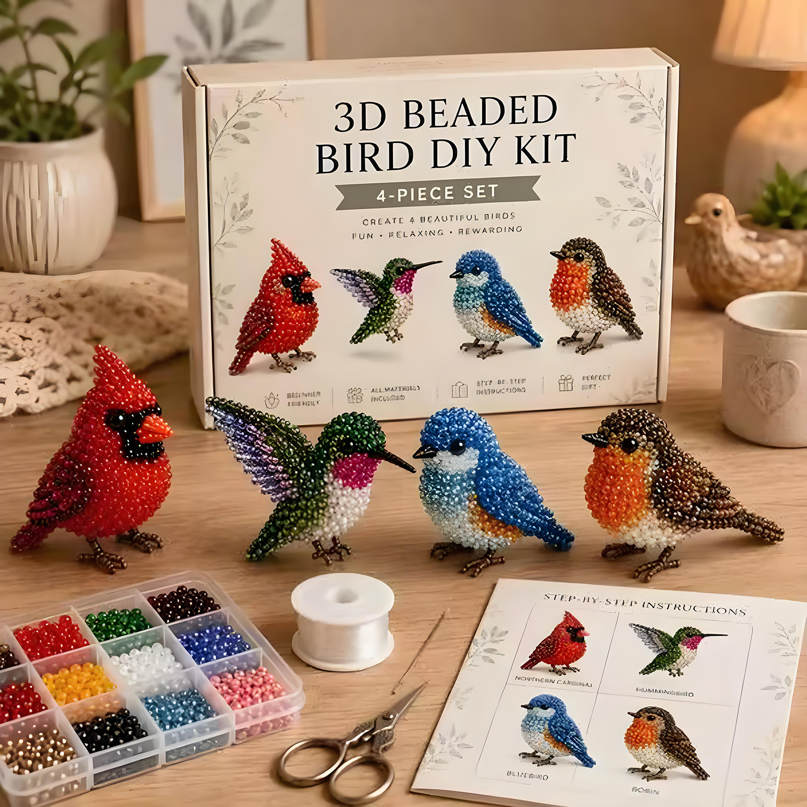 3D Beaded Animal DIY Kit – Sta - Embroidery Lovers review and price