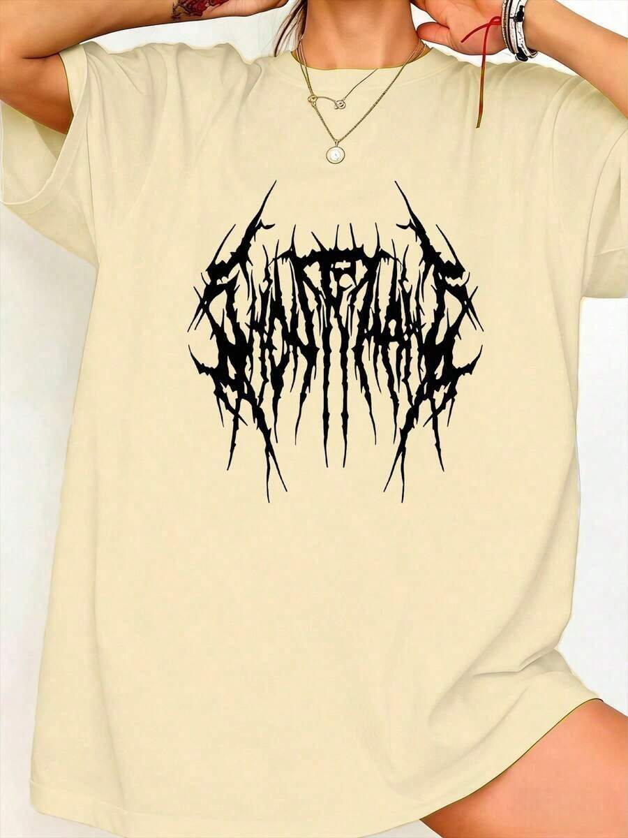 Oversized Loose Fit Cotton Got - Embroidery Font Free review and price