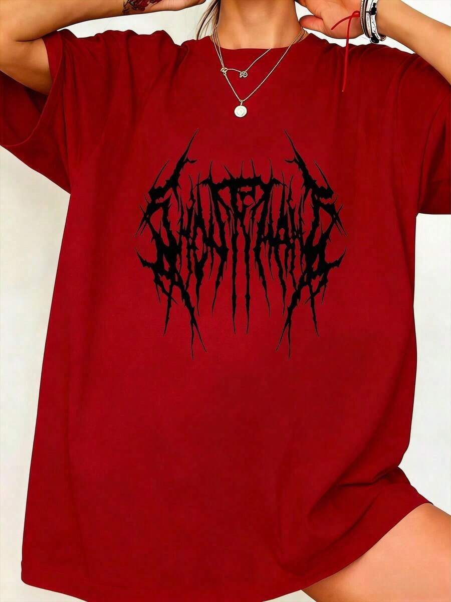 Oversized Loose Fit Cotton Got - Embroidery Font Free review and price