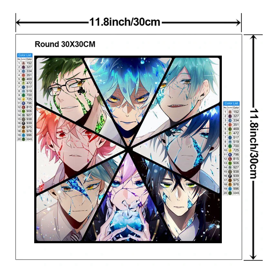 Twisted-Wonderland Anime Diamo - Embroidery Art review and price