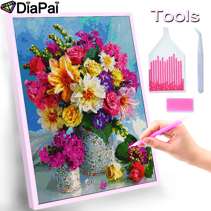 DiaPai Full Diamond Embroidery - Embroidery Cross Stitch Patterns review and price
