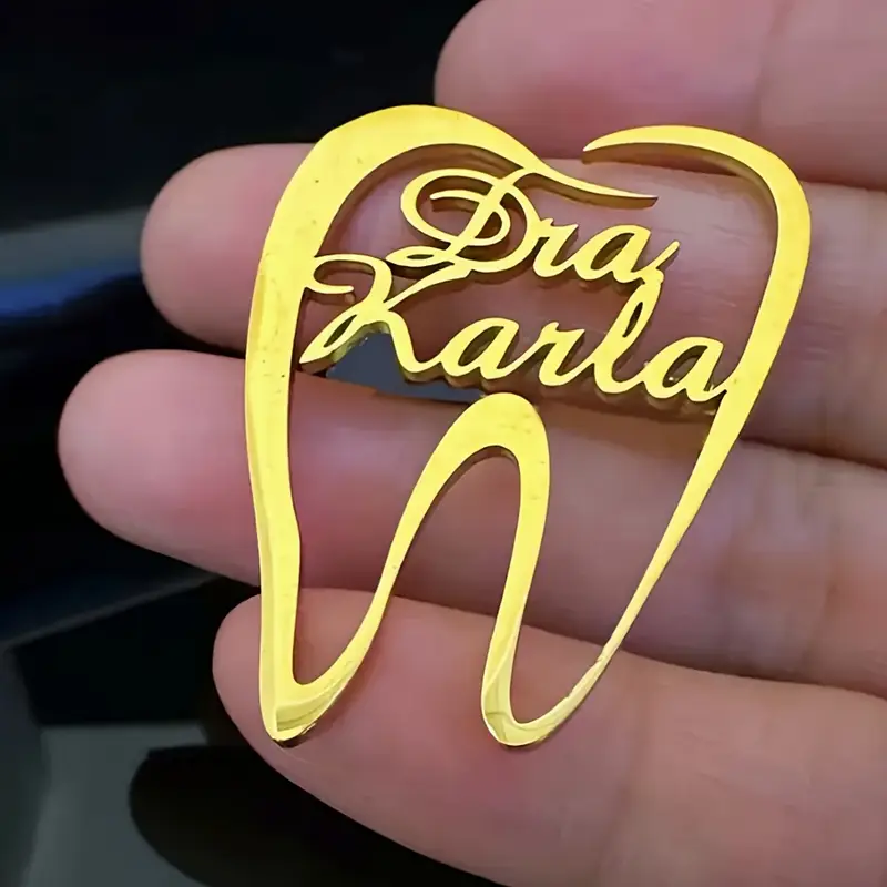 1PC Customized Teeth Dentist N - Embroidery Name review and price
