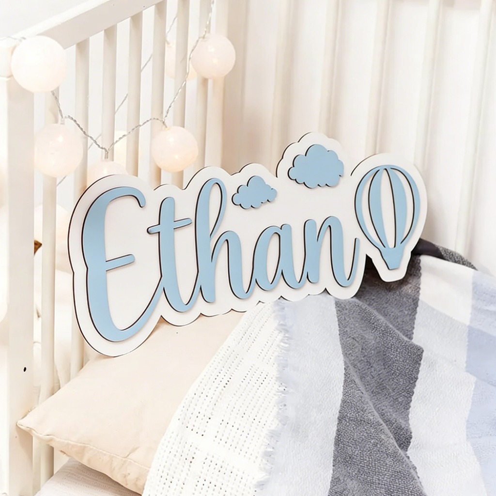 Personalized Custom Wooden Nam - Embroidery Name review and price