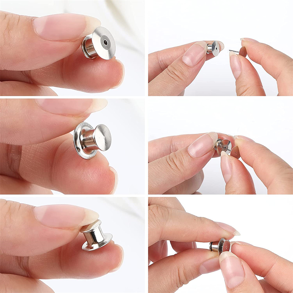 100Pcs Black Metal Locking Pin - Embroidery Simple review and price