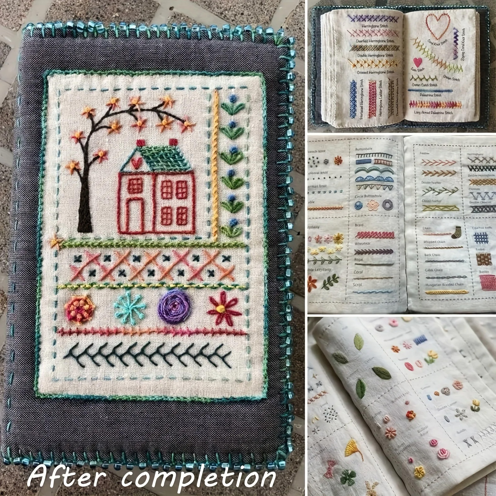 DIY Embroidery Stitch Book - H - Embroidery Guide Book review and price