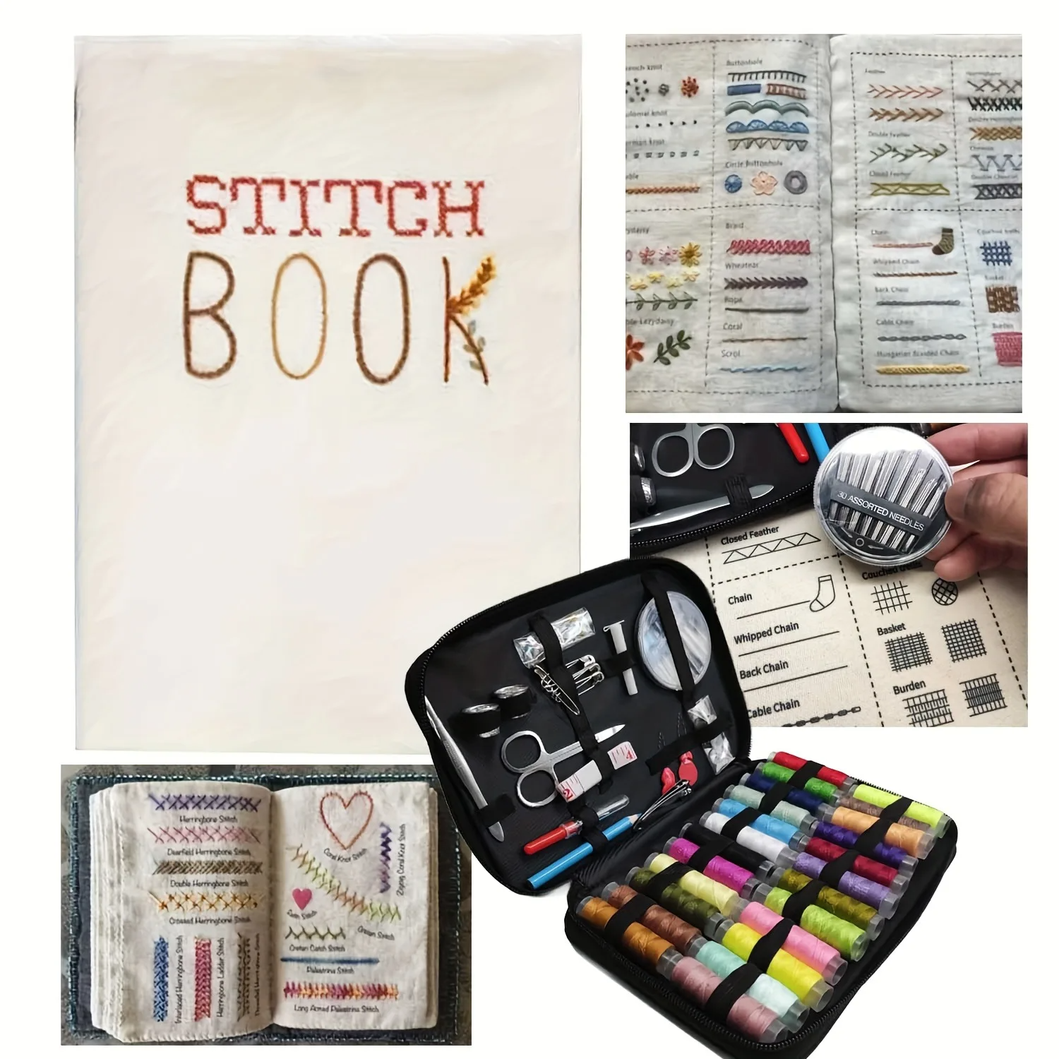 DIY Embroidery Stitch Book - H - Embroidery Guide Book review and price