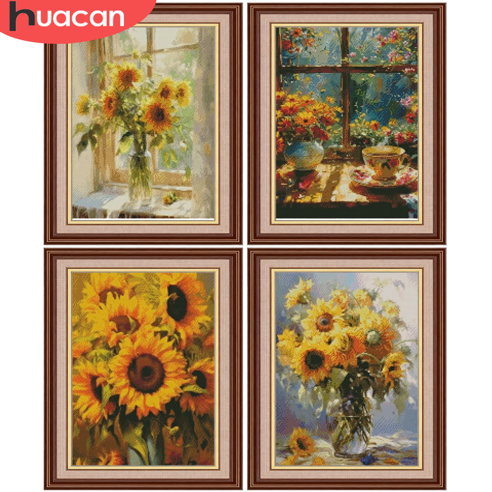 HUACAN Embroidery Packages Sun - Embroidery Guide Paper review and price