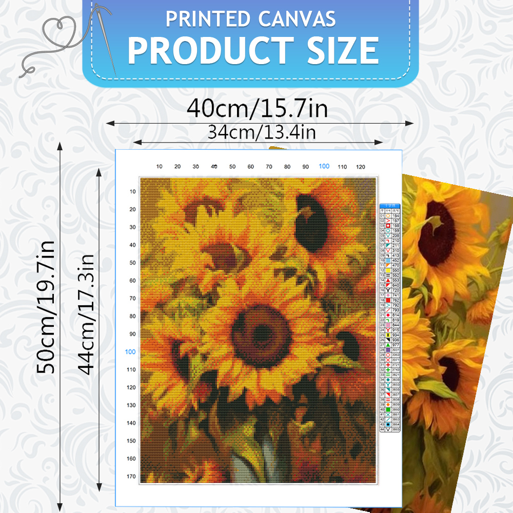 HUACAN Embroidery Packages Sun - Embroidery Guide Paper review and price