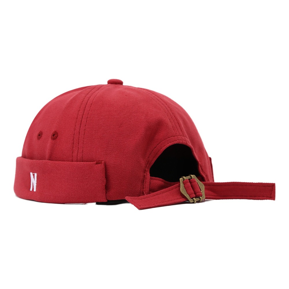 Vintage Cotton Brimless Hat Le - Embroidery Letter N review and price