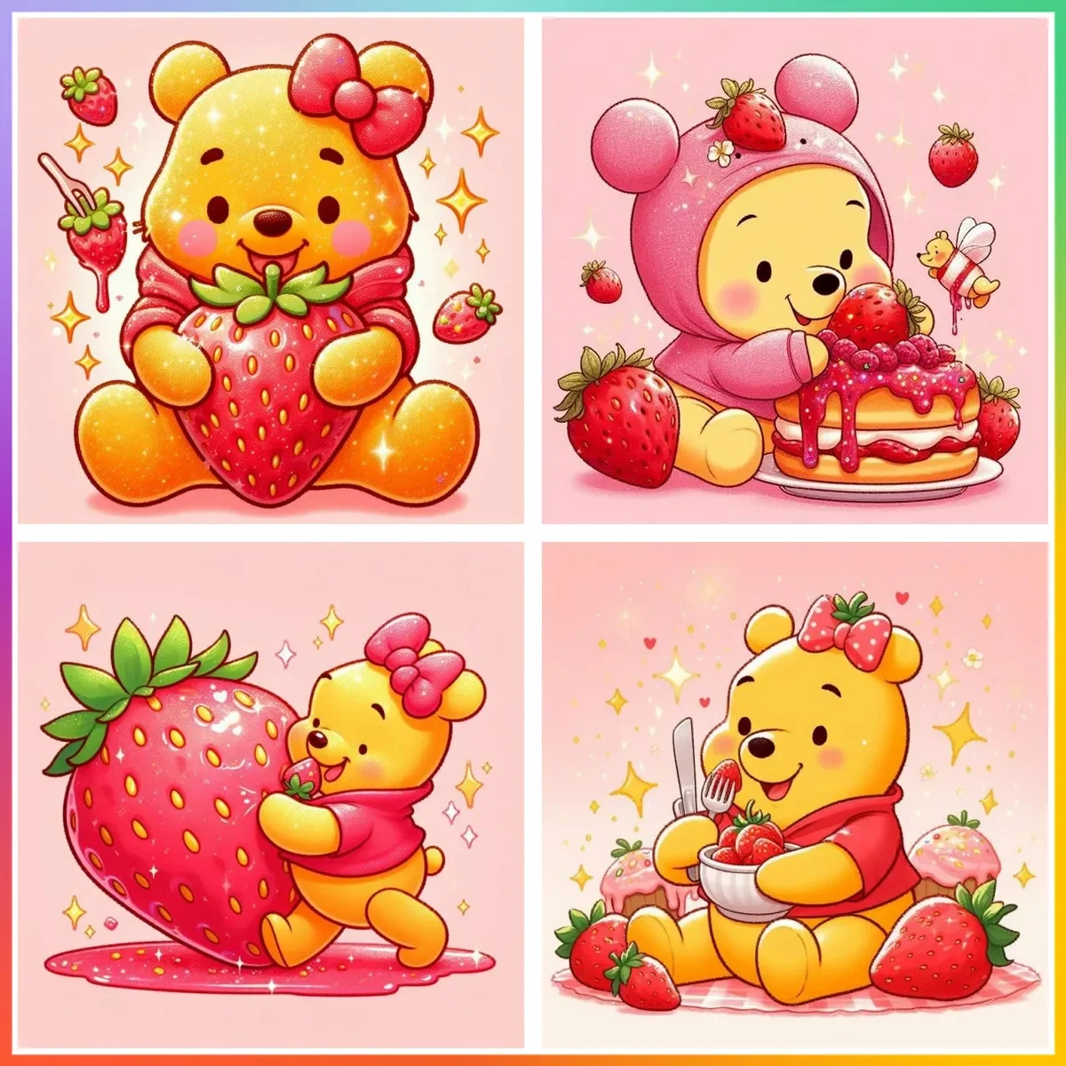 Cross Stitch Strawberry Winnie - Embroidery Cross Stitch Patterns review and price