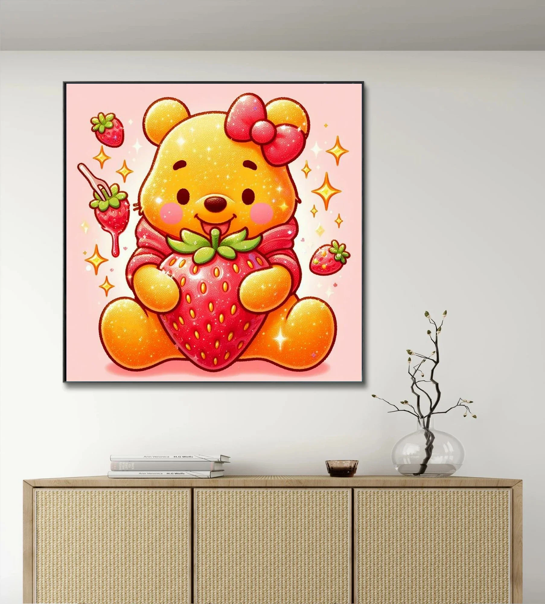 Cross Stitch Strawberry Winnie - Embroidery Cross Stitch Patterns review and price
