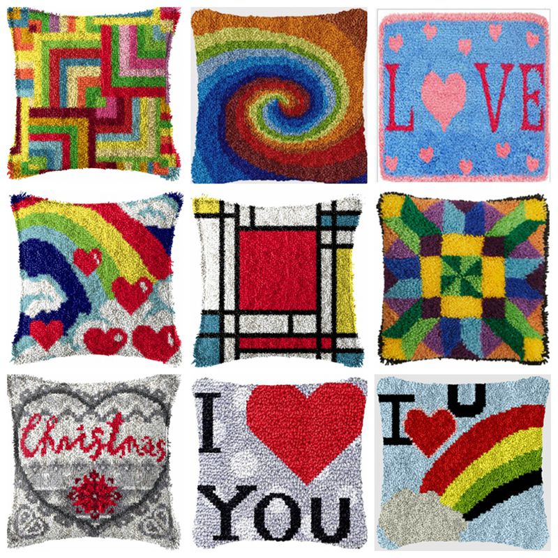 LOVE Pattern Cushion Smyrna Bu - Embroidery Meaning review and price