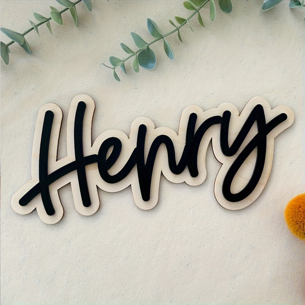 Customizable Double-Layered Wo - Embroidery Name review and price