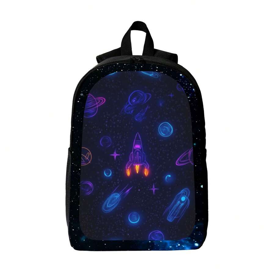Galaxy Space Print Mens Backpa - Embroidery Print review and price