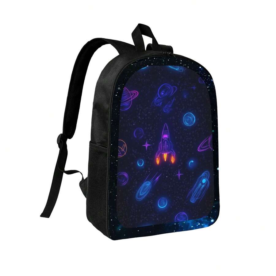 Galaxy Space Print Mens Backpa - Embroidery Print review and price