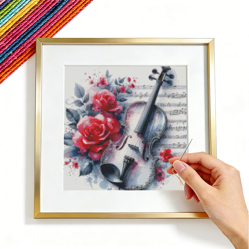 Cross Point Embroidery Violin  - Embroidery Guide Paper review and price