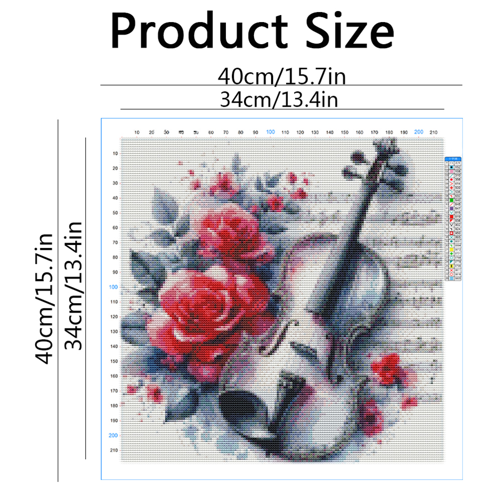 Cross Point Embroidery Violin  - Embroidery Guide Paper review and price