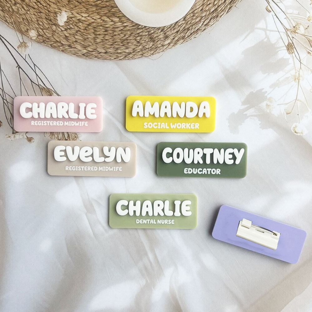 Custom Name Brooch Personalize - Embroidery Name review and price