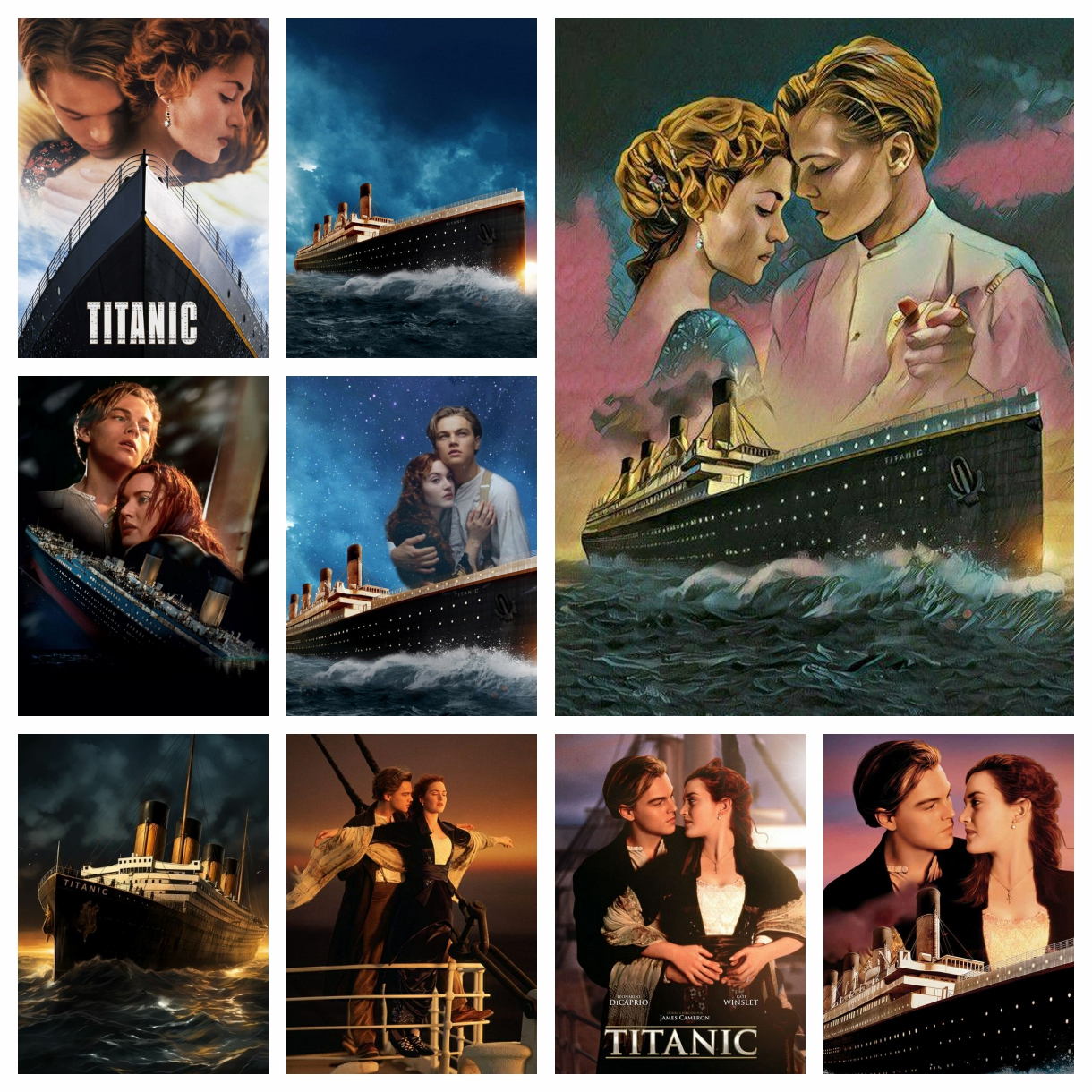 Titanic Romantic Movie 5D DIY  - Embroidery Lovers review and price