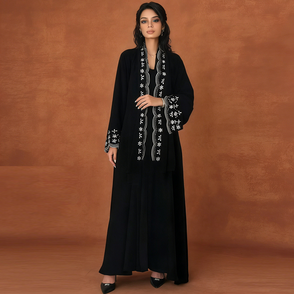 Ramadan Embroidery Cardigan Mo - Embroidery Hijab review and price