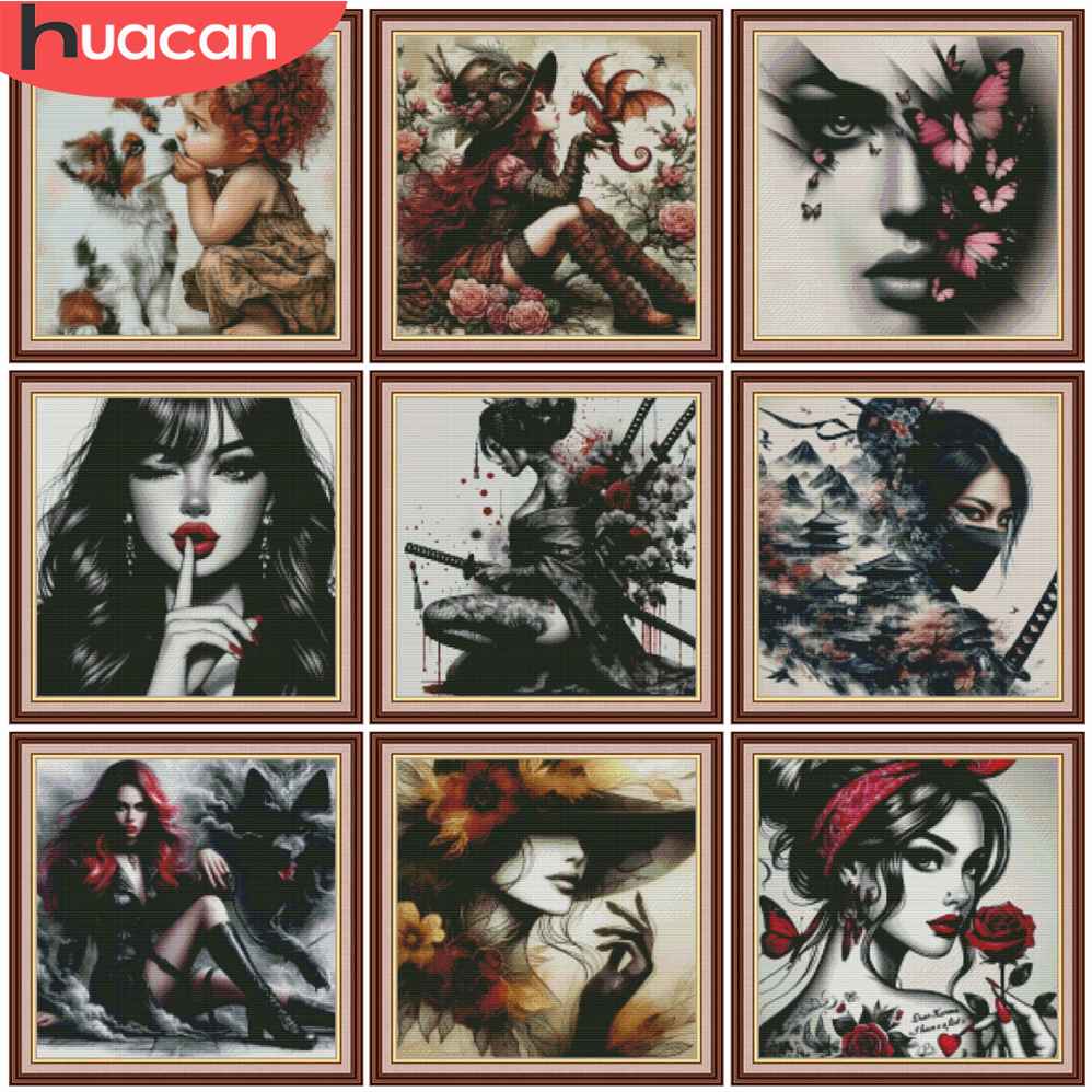 HUACAN Cross Embroidery Sets W - Embroidery Guide Paper review and price