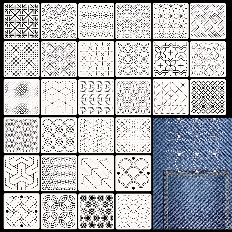 30Pcs Embroidery Templates DIY - Embroidery Meaning review and price