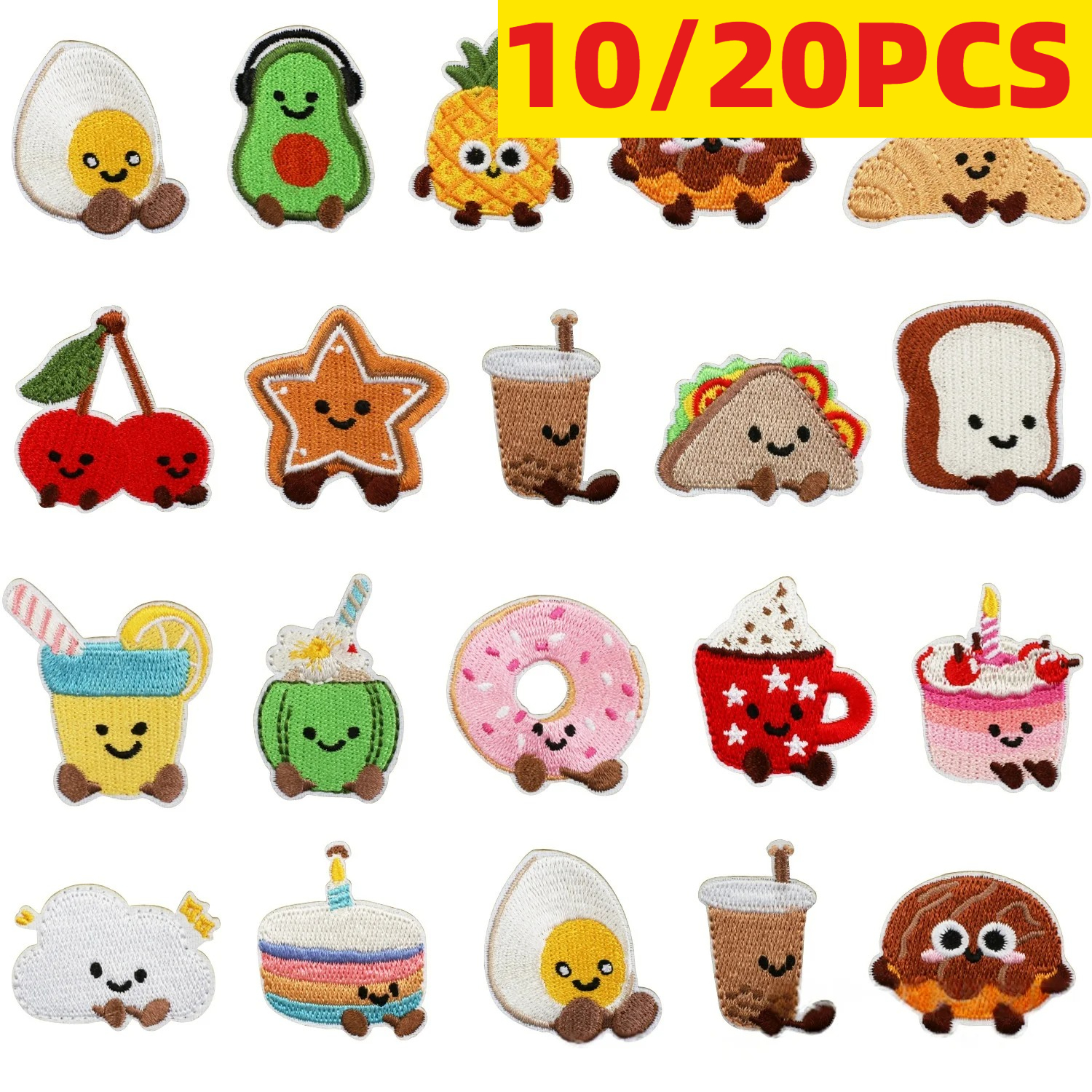10/20Pcs Cute Dessert Embroide - Embroidery Egg review and price