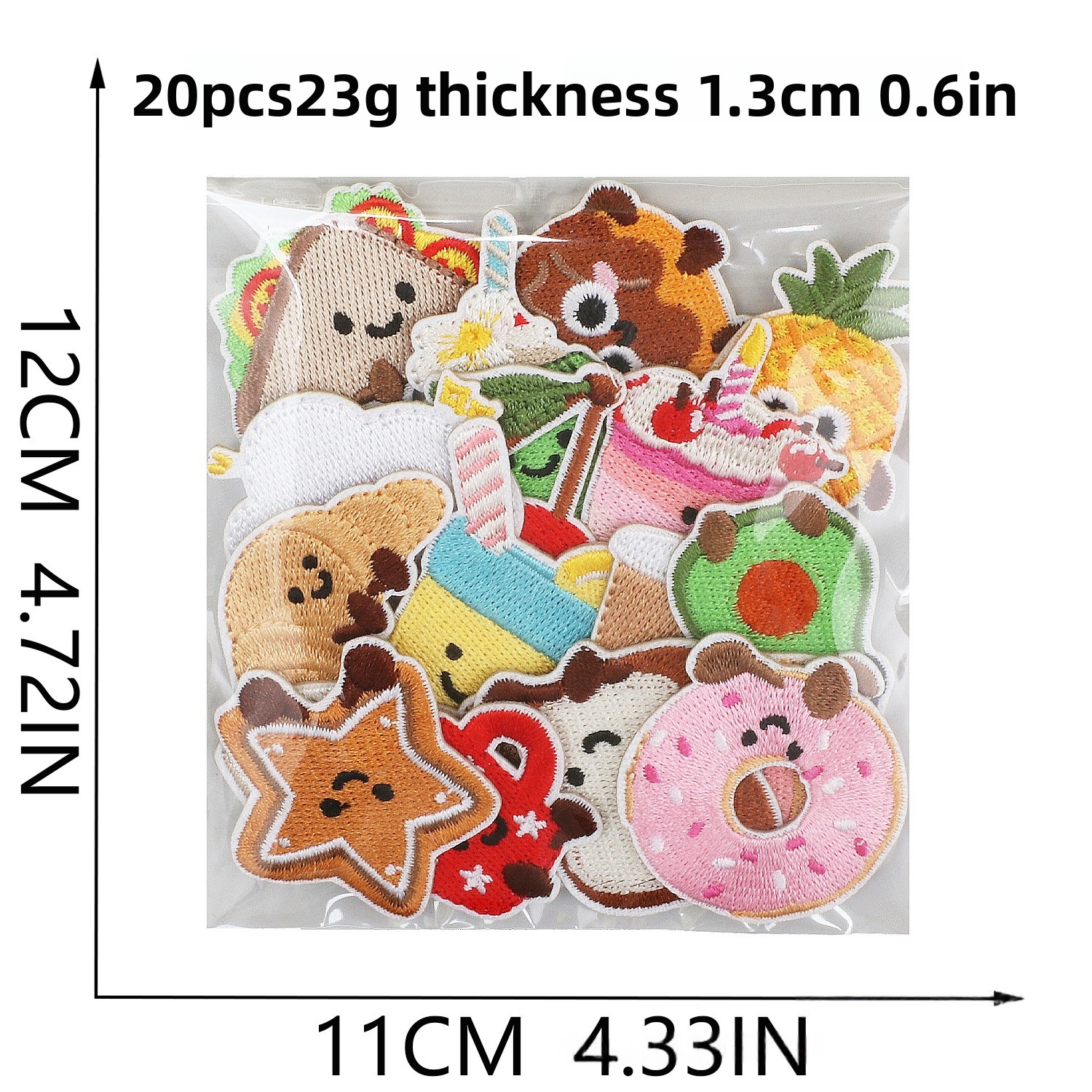 10/20Pcs Cute Dessert Embroide - Embroidery Egg review and price