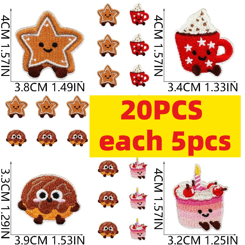 10/20Pcs Cute Dessert Embroide - Embroidery Egg review and price