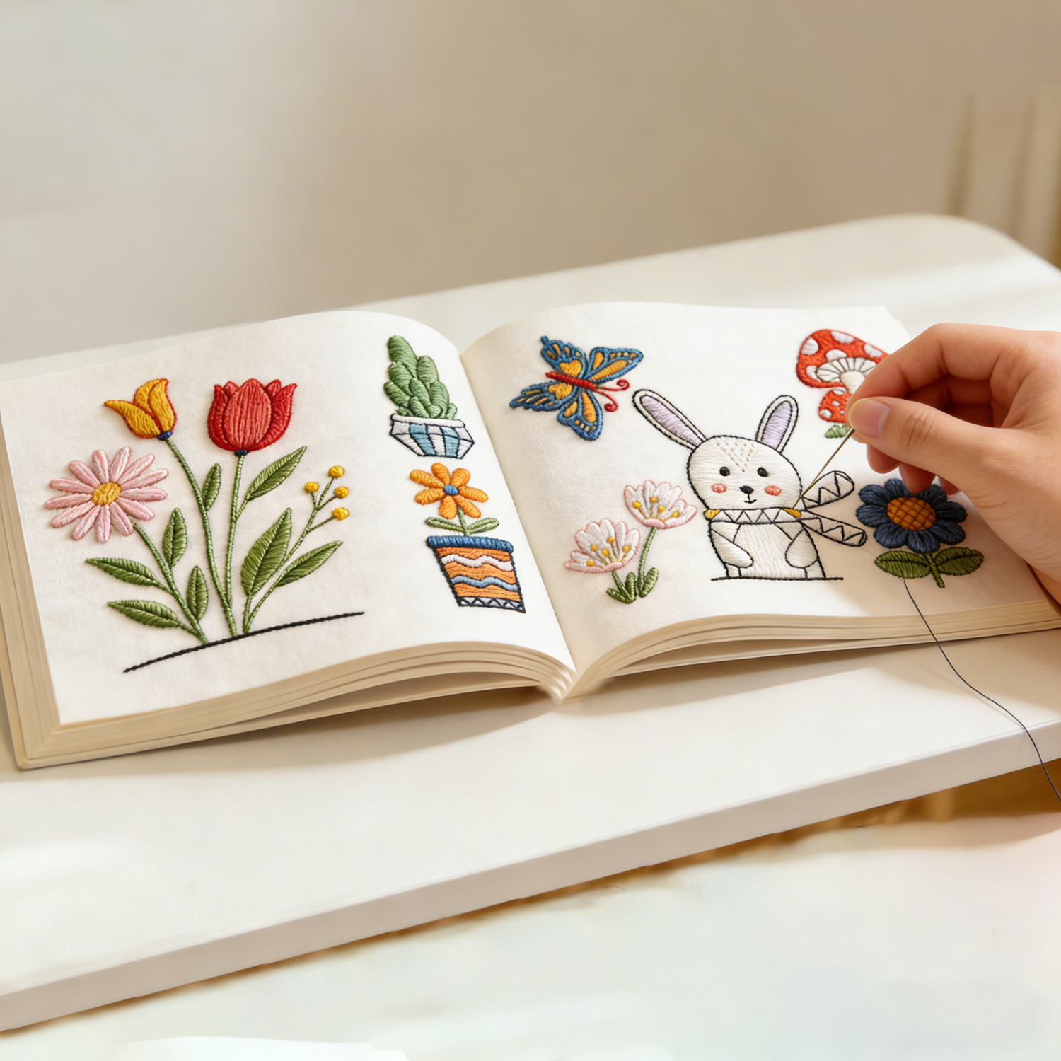 9 Sheets  Embroidery Kit for B - Embroidery Guide Book review and price