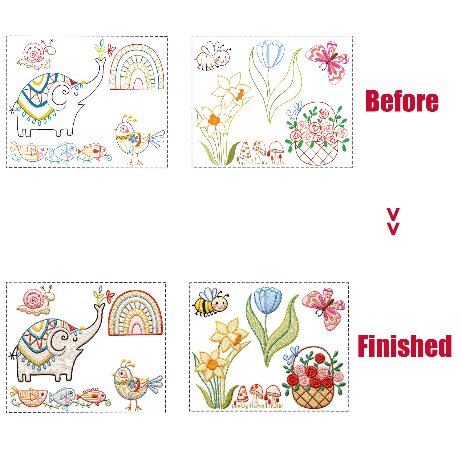 9 Sheets  Embroidery Kit for B - Embroidery Guide Book review and price