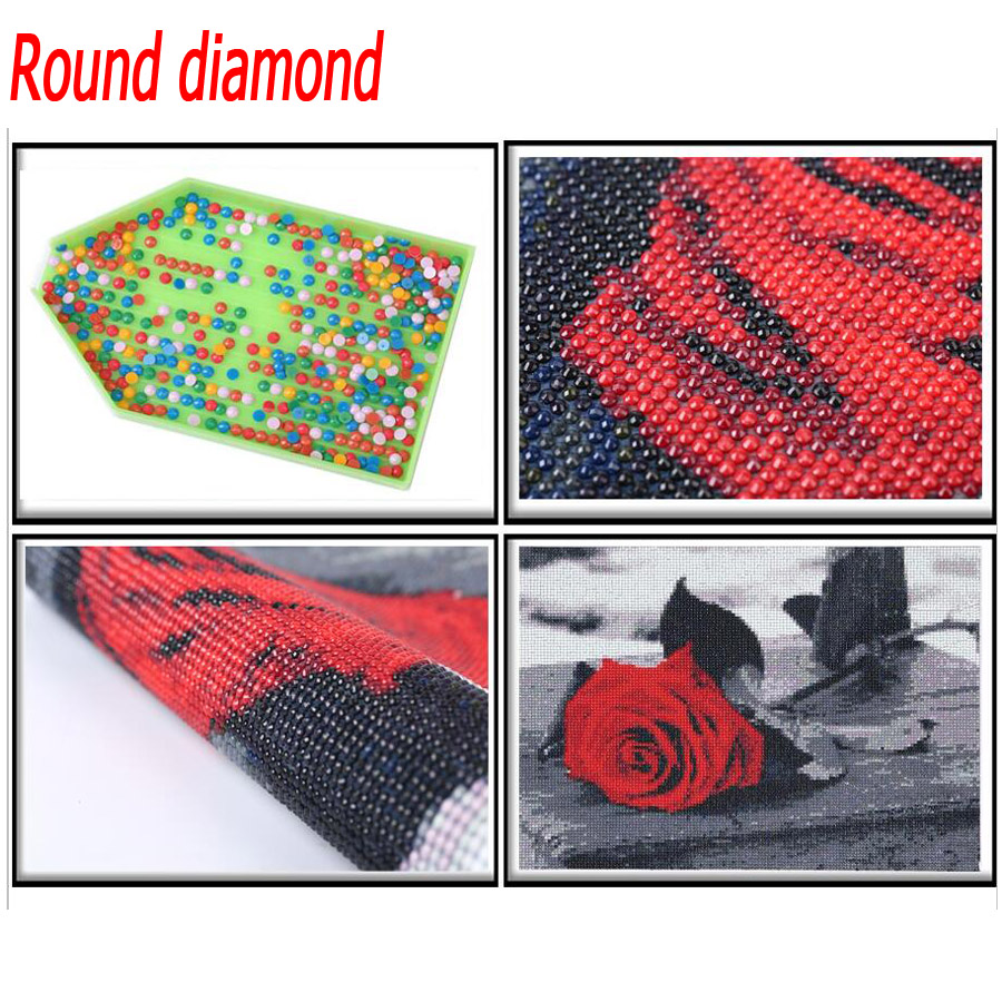 DIY 5D round Diamond Embroider - Embroidery Cross Stitch Patterns review and price