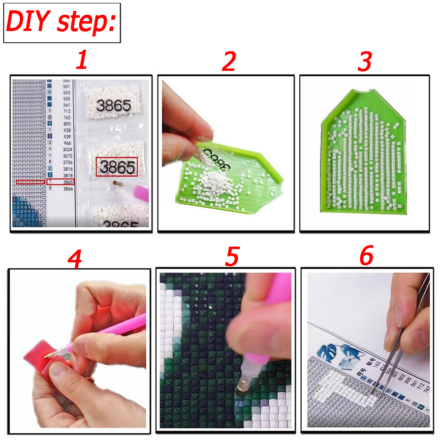 DIY 5D round Diamond Embroider - Embroidery Cross Stitch Patterns review and price