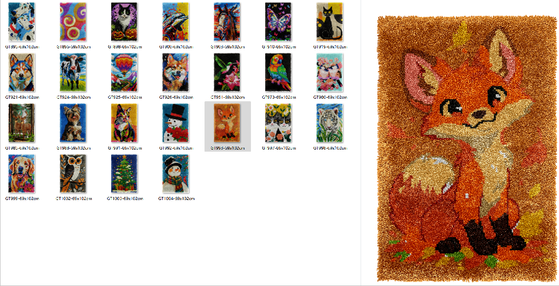 Latch hook rug kits with Pre-P - Embroidery Cross Stitch Patterns review and price