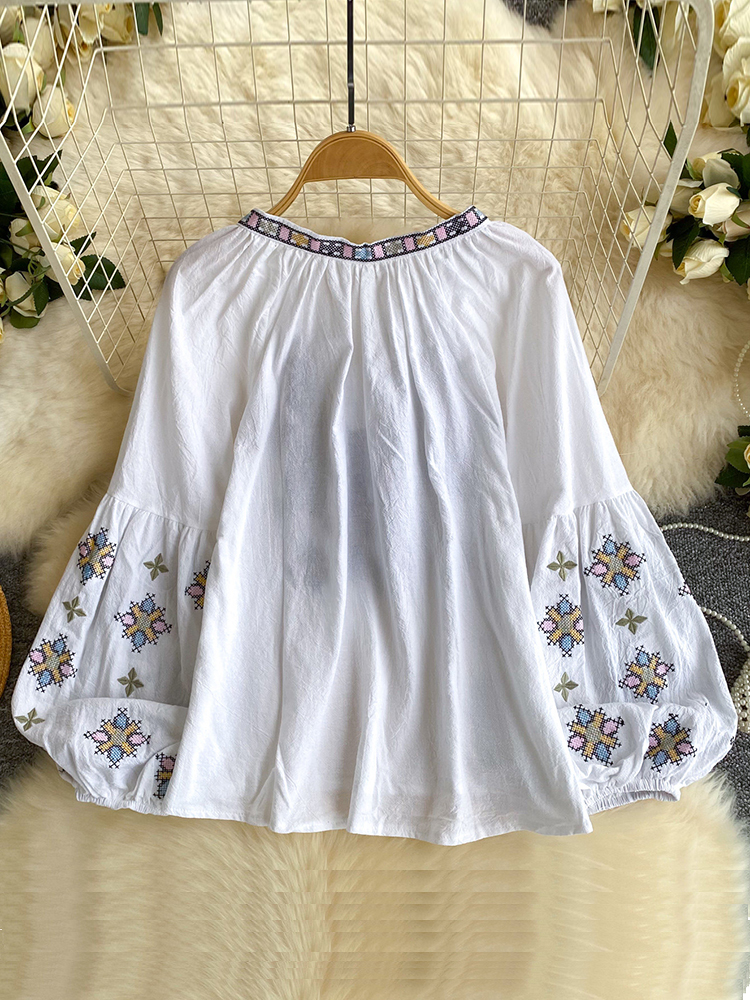 Women Bohemian Blouse Embroide - Embroidery Class review and price