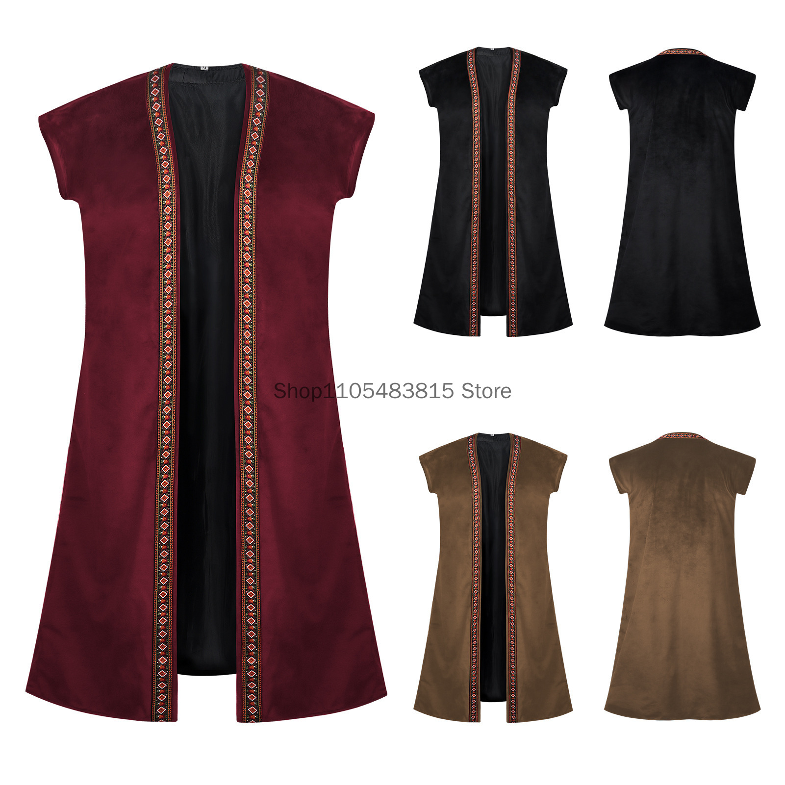 Medieval Men's Noble Vest Embr - Embroidery Dress review and price