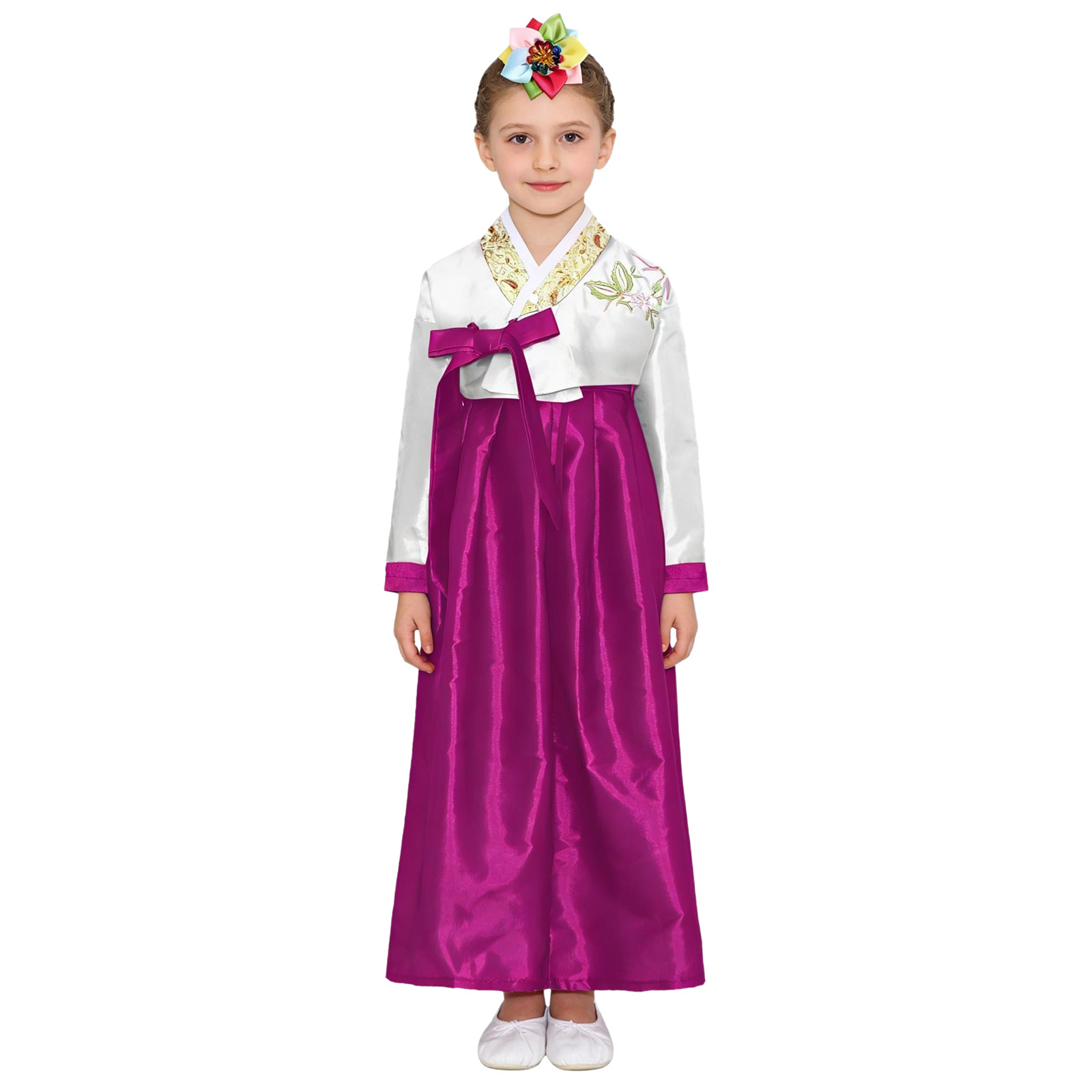 Kids Girls Korean National Han - Embroidery Dress review and price