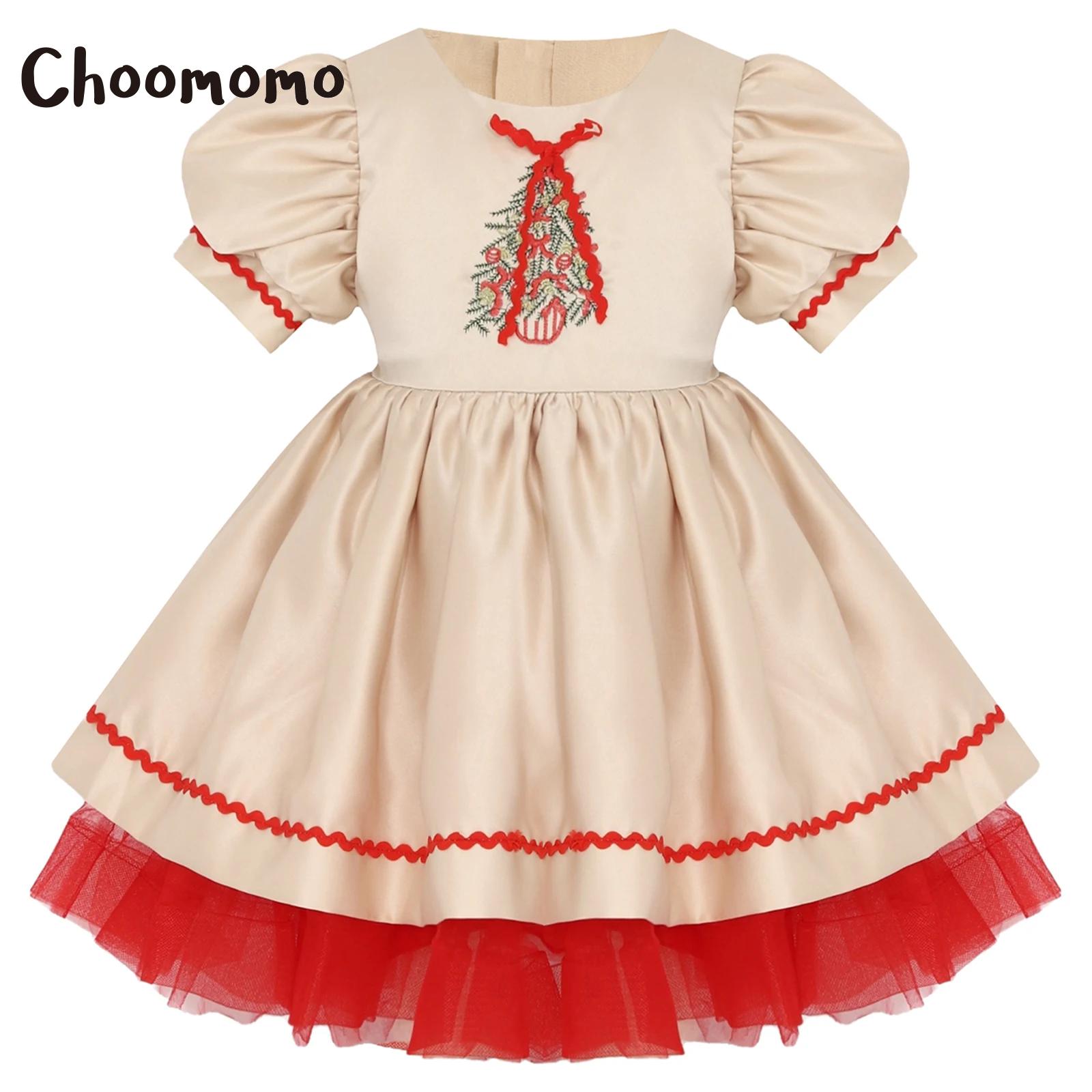 Kids Girls Christmas Santa Dre - Embroidery Dress review and price
