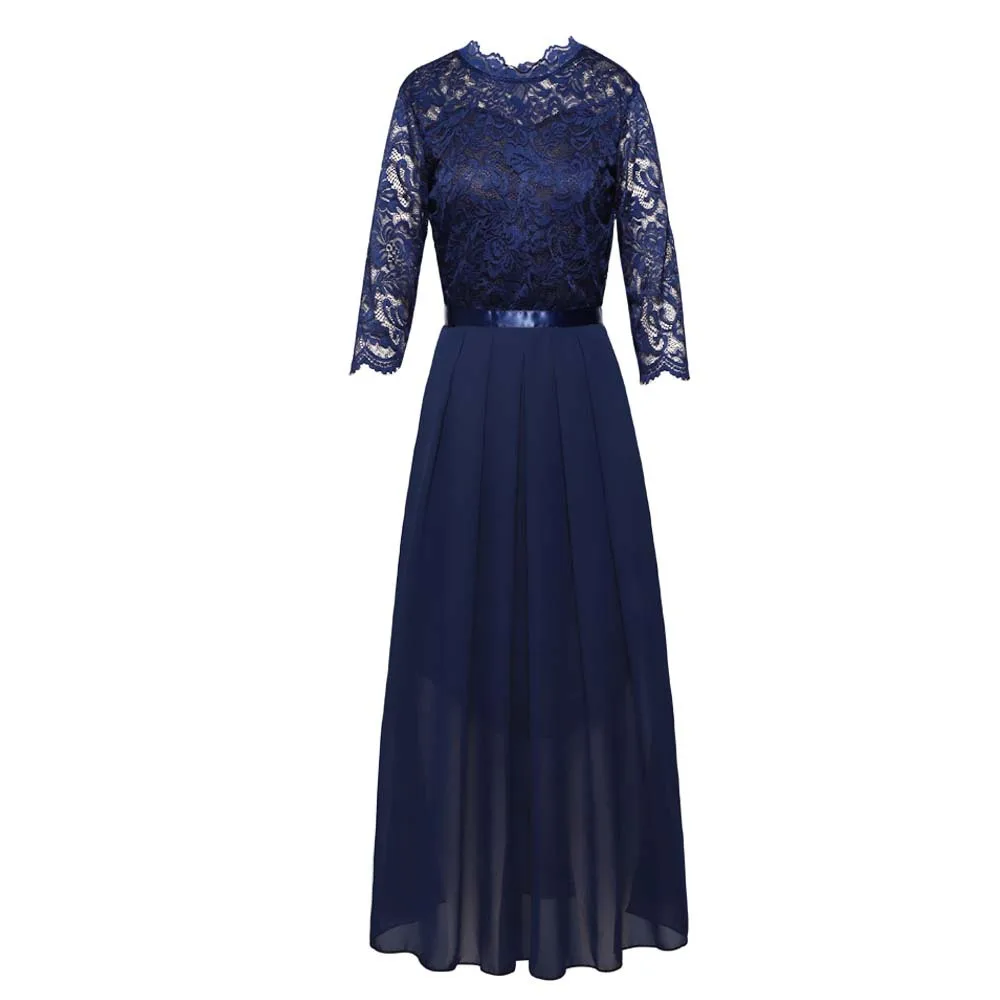 Elegant 3/4 Sleeve Lace Evenin - Embroidery Class review and price
