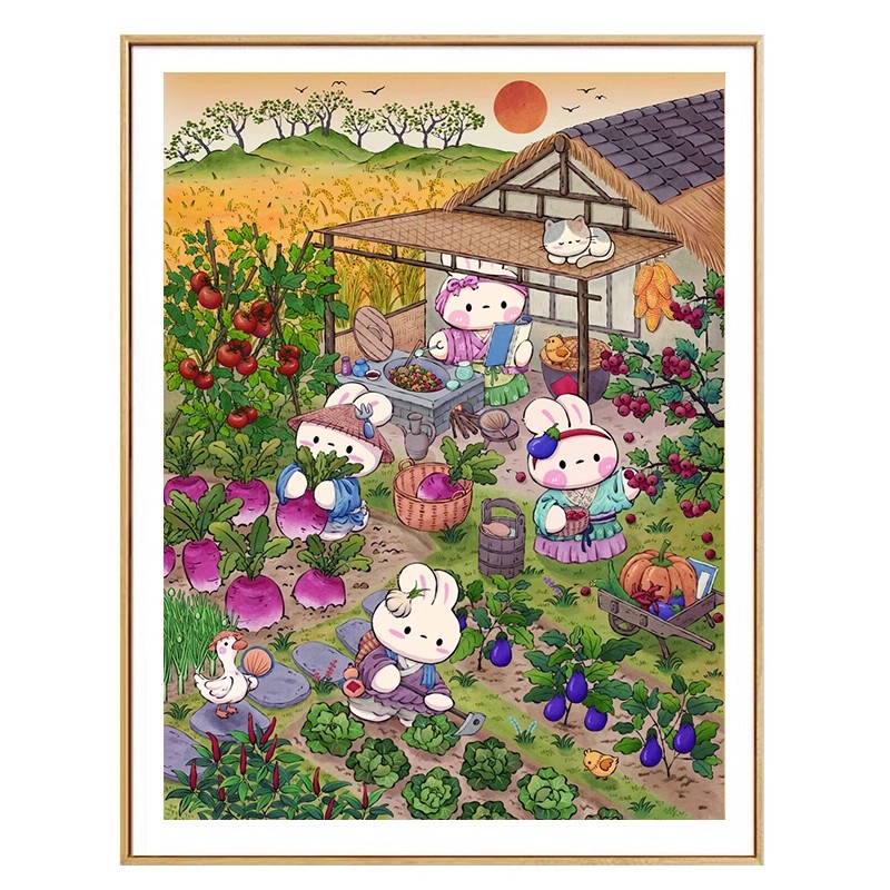 Autumn Garden Rabbits Needlewo - Embroidery Job review and price
