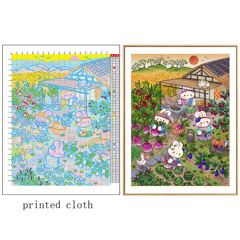 Autumn Garden Rabbits Needlewo - Embroidery Job review and price