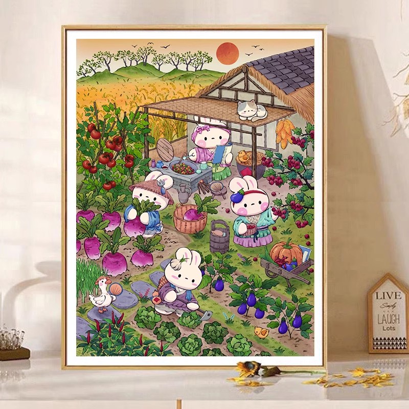 Autumn Garden Rabbits Needlewo - Embroidery Job review and price